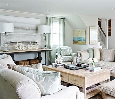 coastal chic living room.